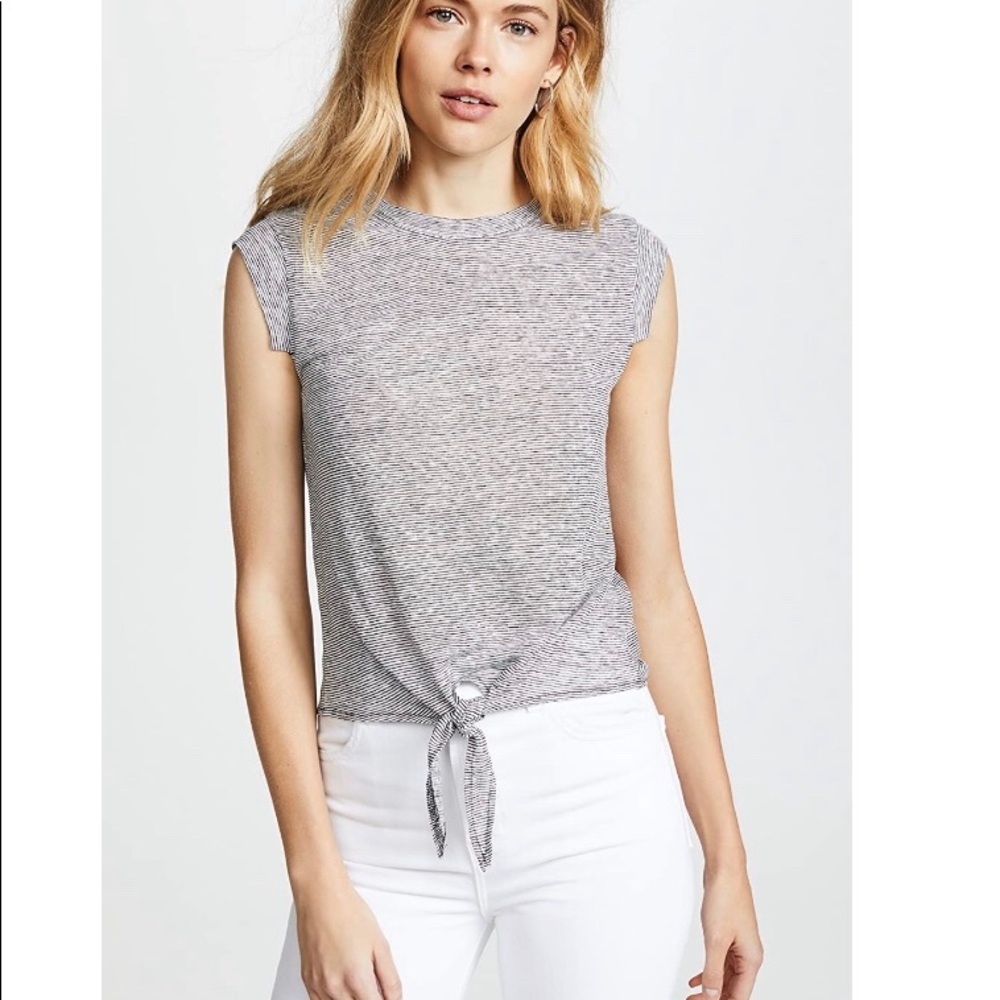Cupcakes and Cashmere Tie Front Shirt